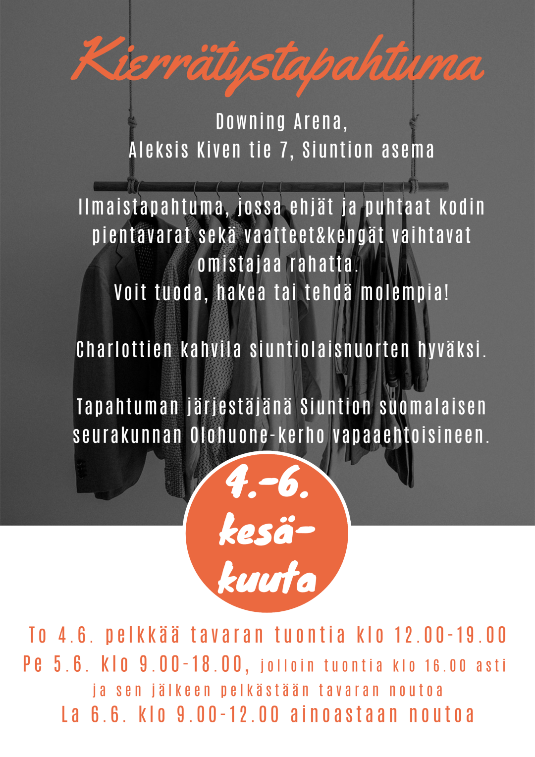 kierrätystapahtuman mainos